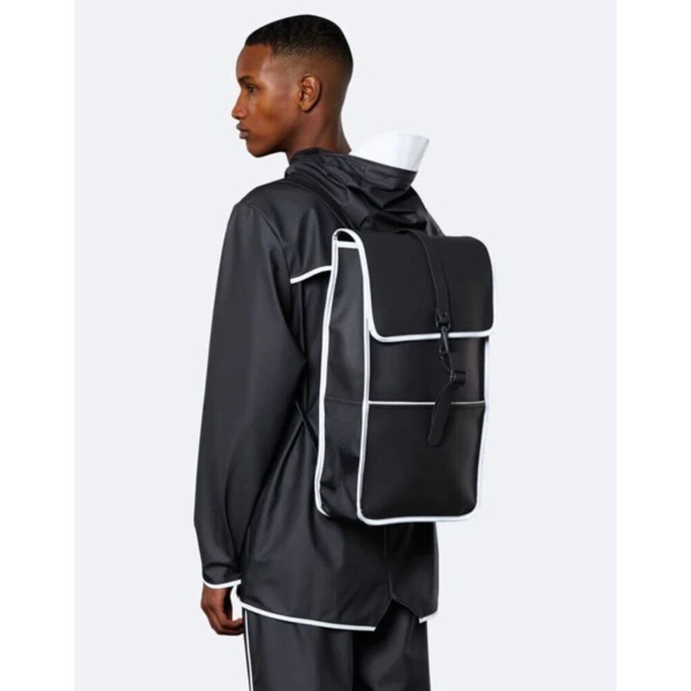 NWT RAINS Reflective Backpack in Black